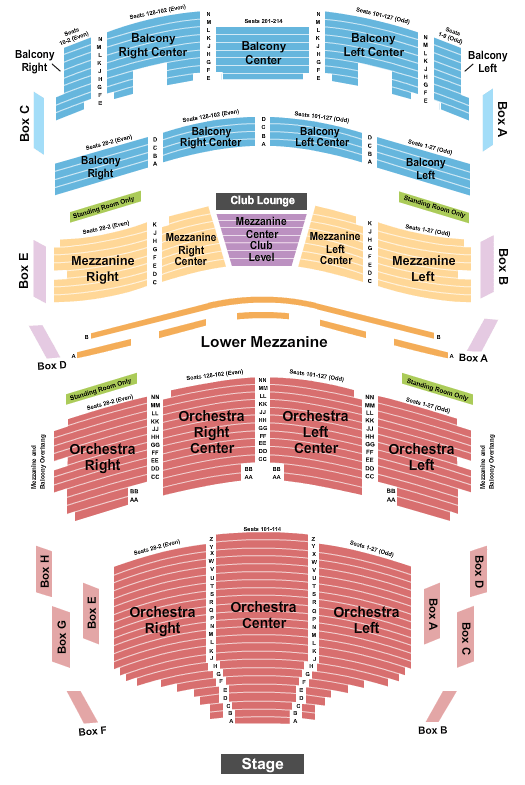 Broward Center For The Performing Arts Lion King Seating Chart